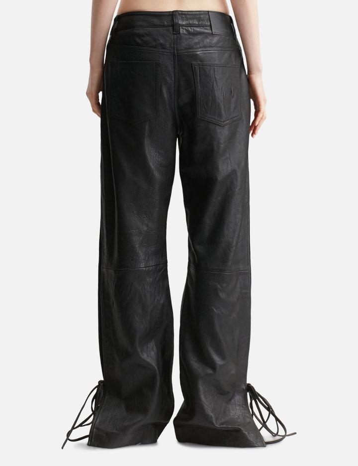 Baggy String Leather Trousers