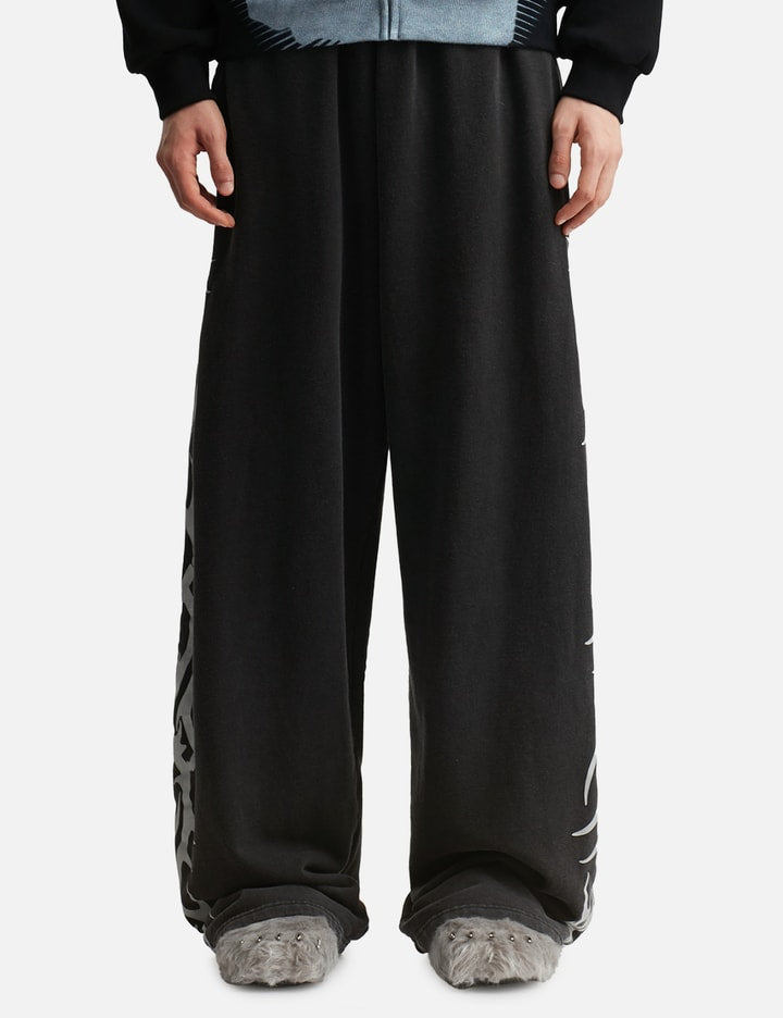 Vintage Black Tribal Baggy Sweatpants