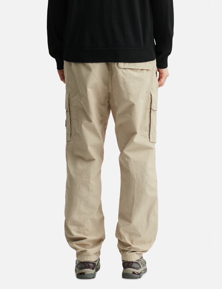 Canvas Weave Cotton Cargo Trousers