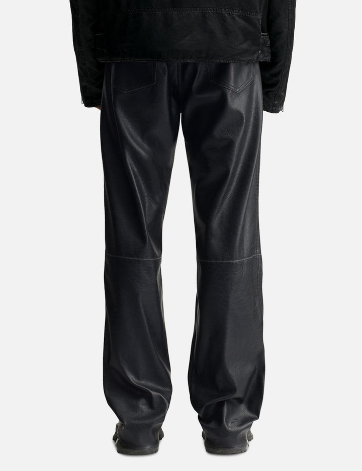 Faux Leather 5-pocket Trousers