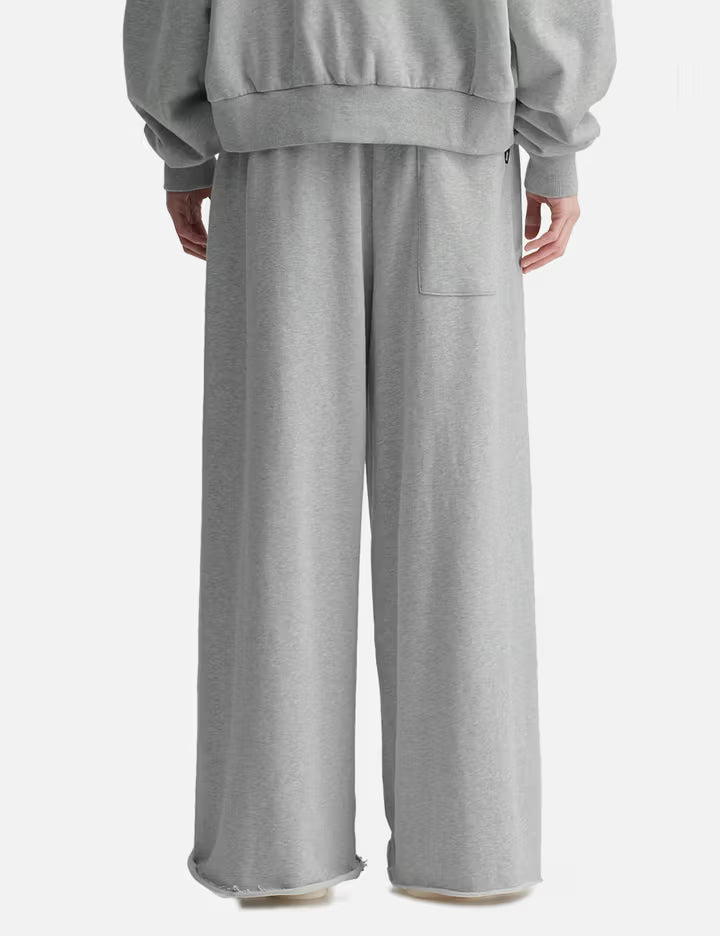 Mikheil Wide Sweat Pants With Embroidery