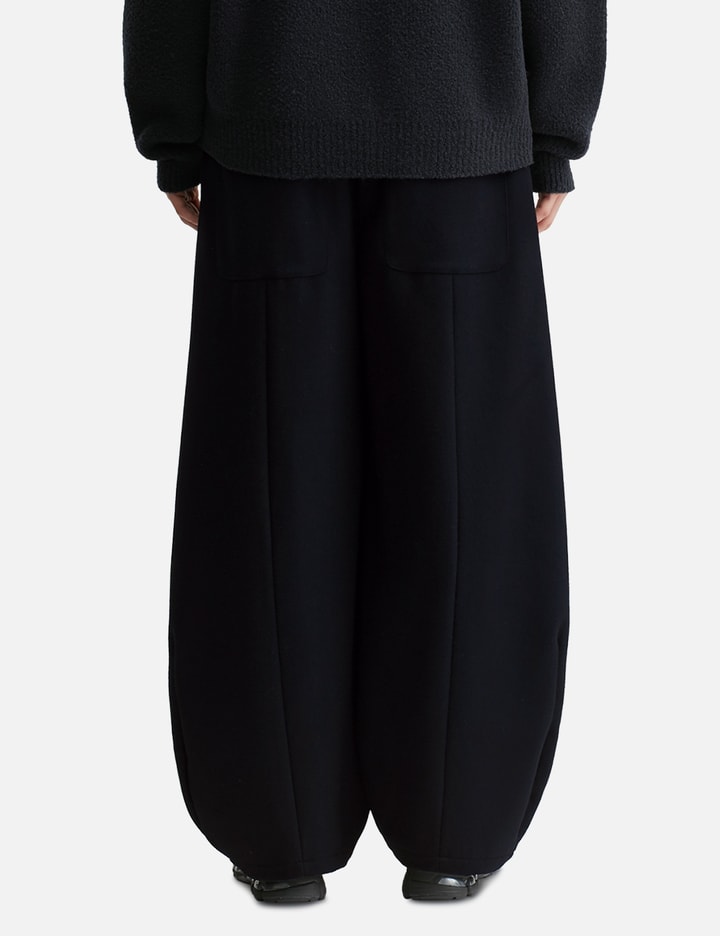WOOL MELTON MASSIVE TWISTED PANTS
