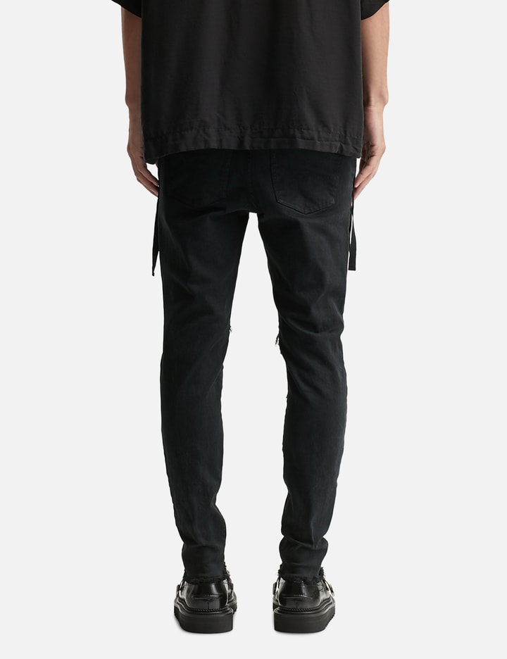 UC1E4515-2 Stretch Denim 4 Zips Jeans