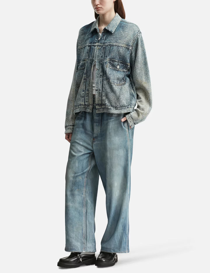 Trompe L'Oeil Denim Sweatpants