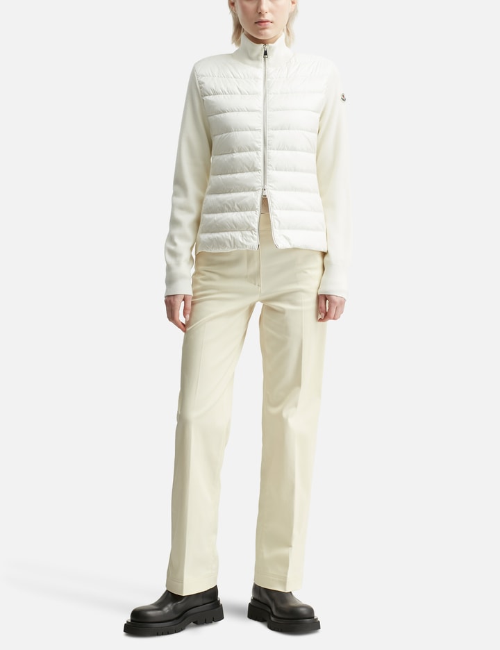 Cotton Gabardine Straight Leg Trousers
