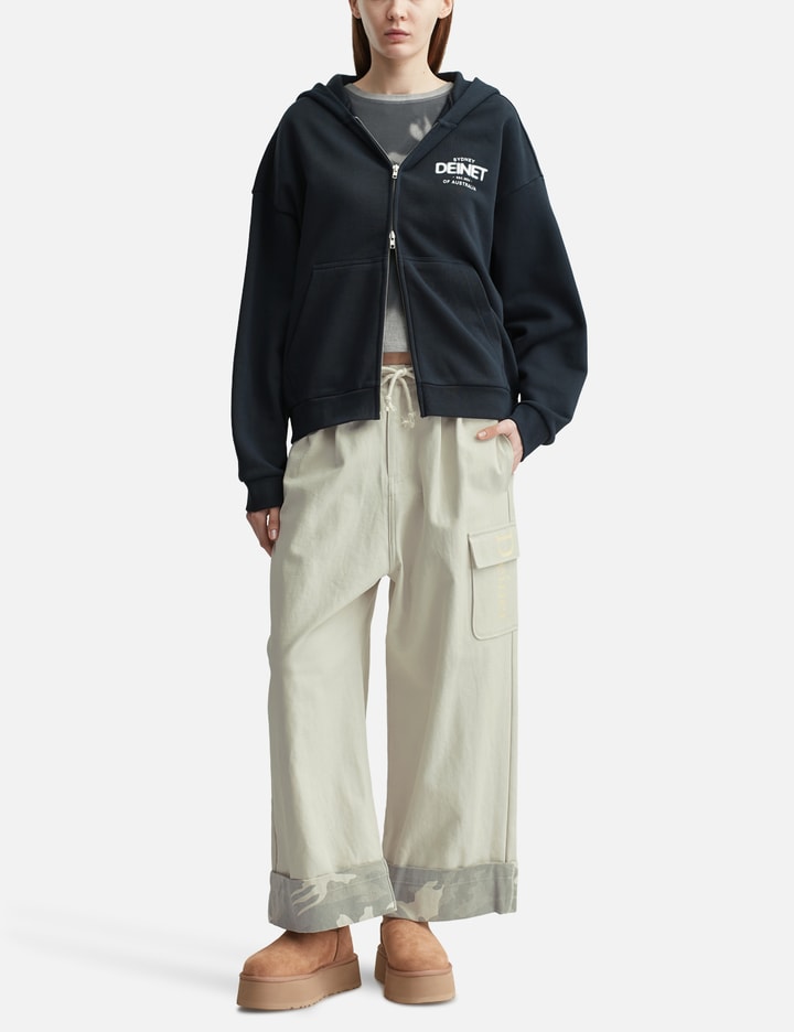 DEINET Roll Up Cargo Banding Pants Grey