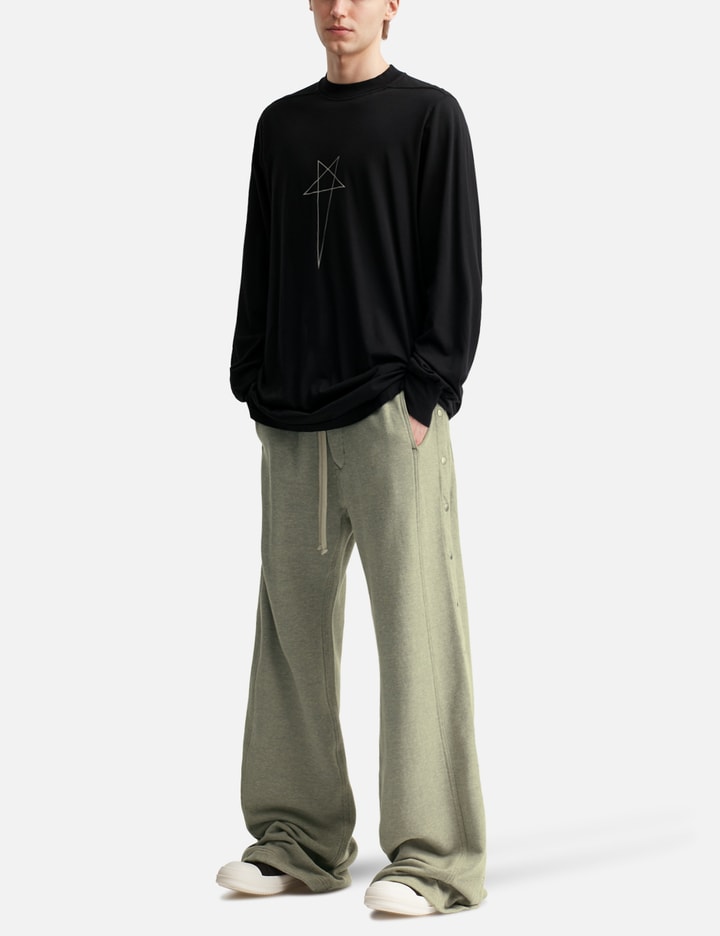 Wide Pusher Pants In Felpa