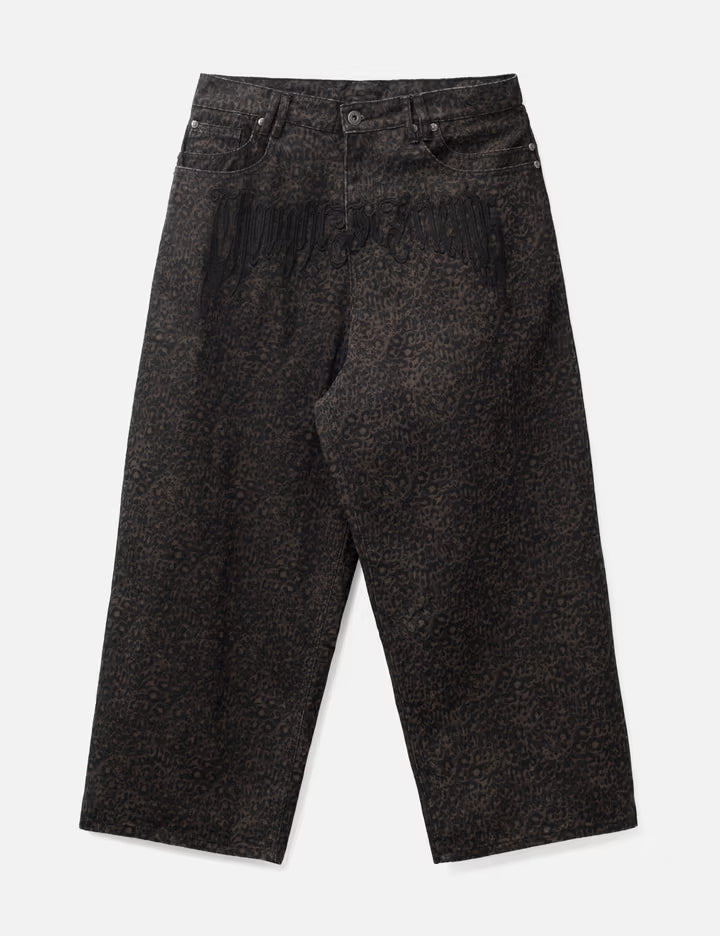 "Bruce" Leopard Baggy Denims