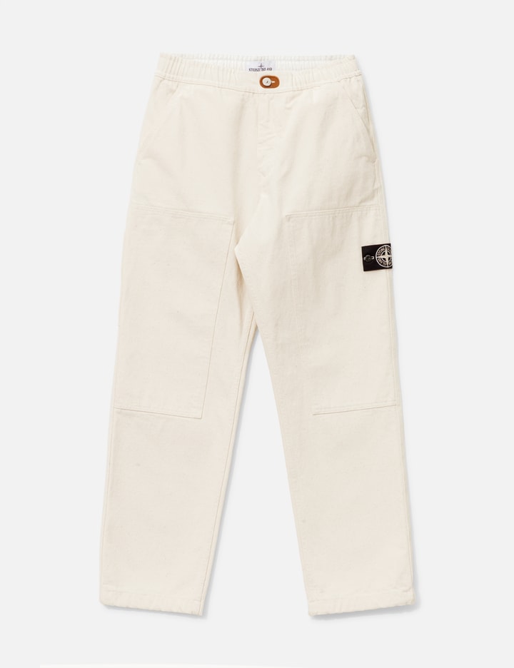 Natural Cotton Gabardine Raw Beauty Chino Trousers