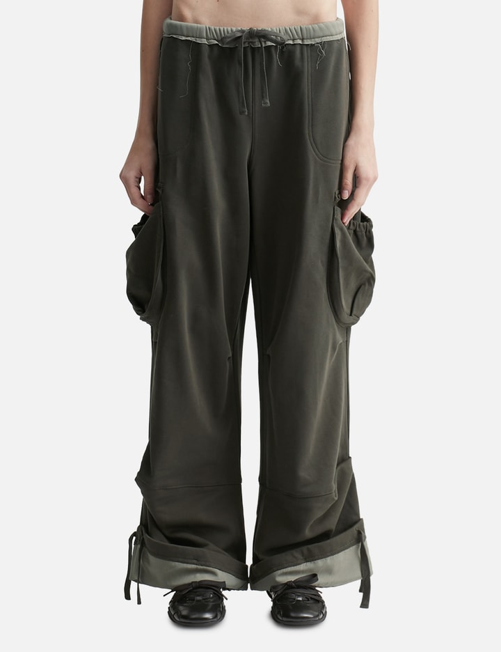Utility Contrast Trim Jersey Pants