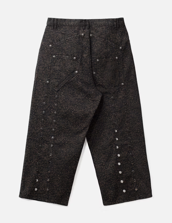 "Bruce" Leopard Baggy Denims