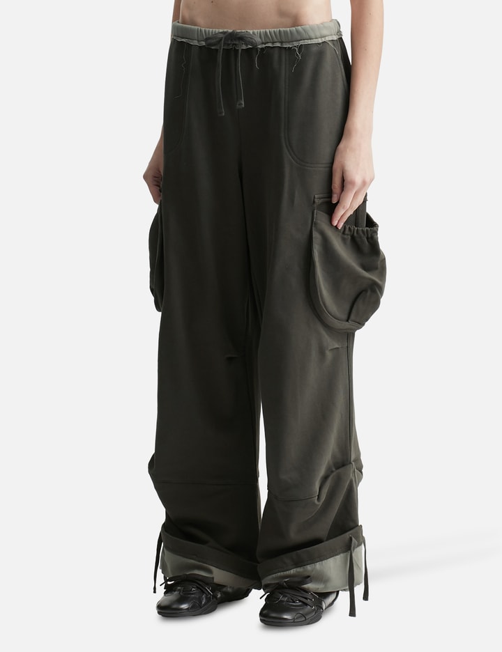 Utility Contrast Trim Jersey Pants