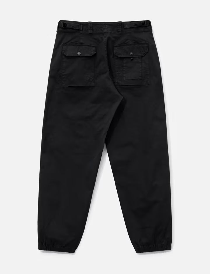 Organic Cotton Stretch Broken Twill 'OLD' Effect Cargo Trousers