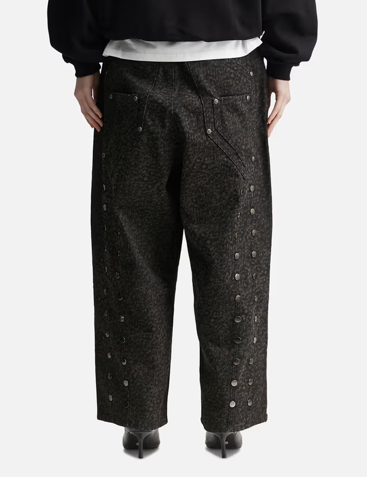 "Bruce" Leopard Baggy Denims
