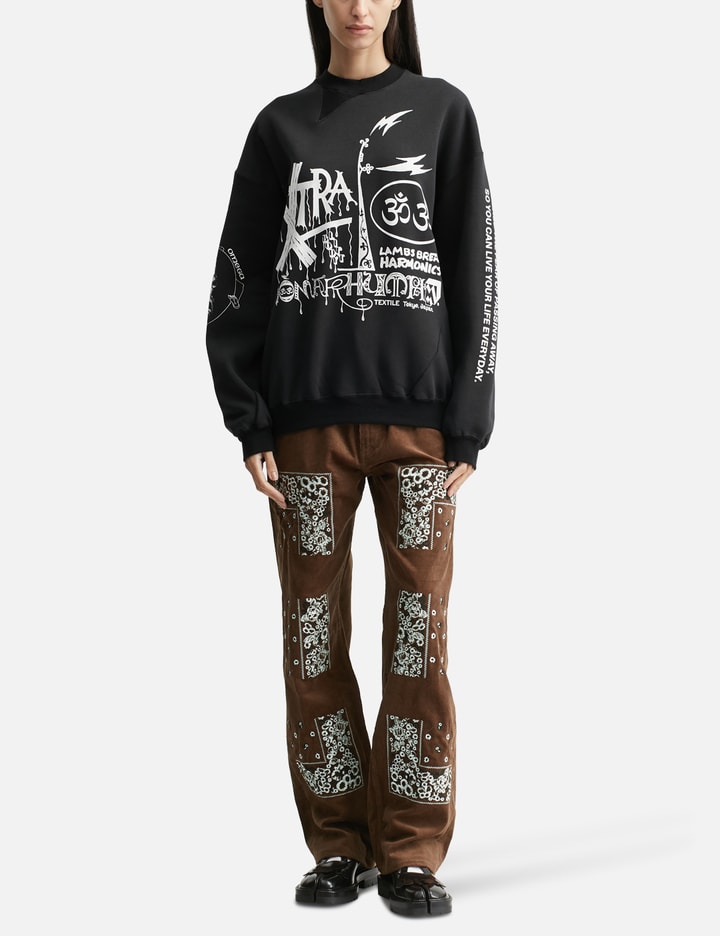 Bandana Embroidery Corduroy Pants