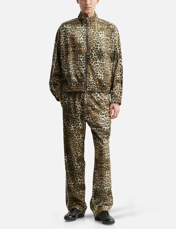 Leopard Piped Track Pants