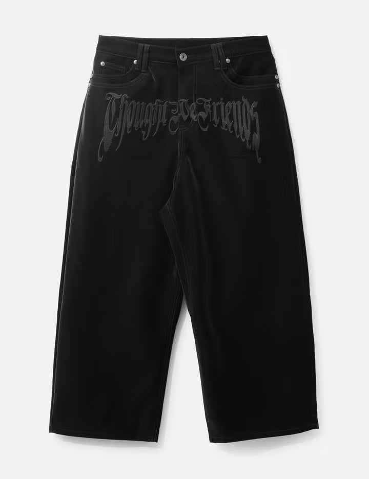 "Stephen" Black Baggy Pants
