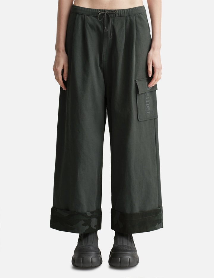 DEINET Roll Up Cargo Banding Pants Charcoal