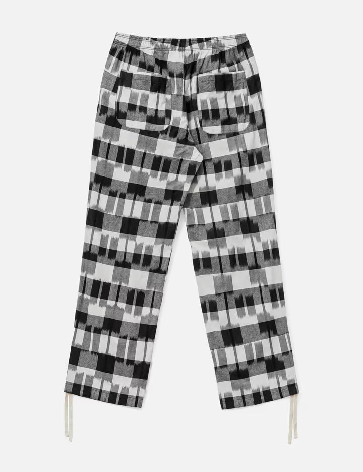 Ikat Check Easy Pants