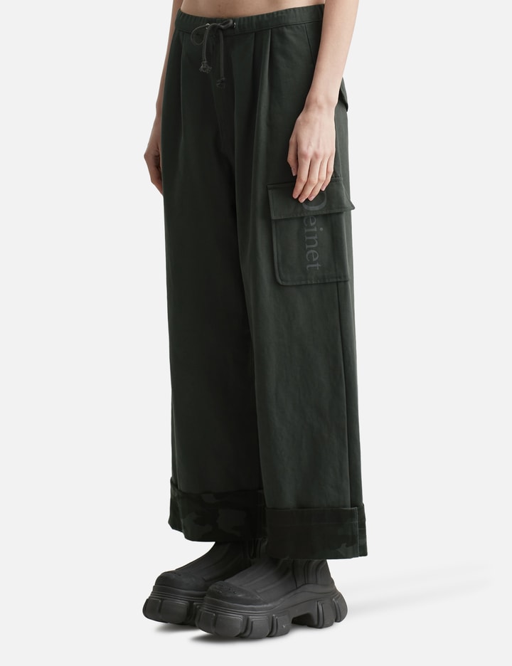 DEINET Roll Up Cargo Banding Pants Charcoal