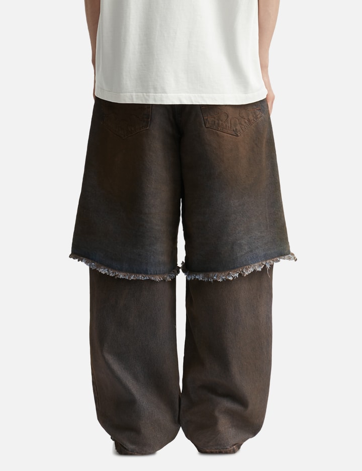 Overlayed Denim Trousers
