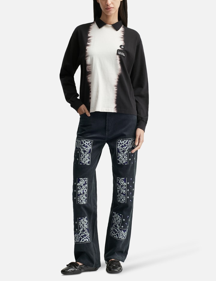 Bandana Embroidery Corduroy Pants