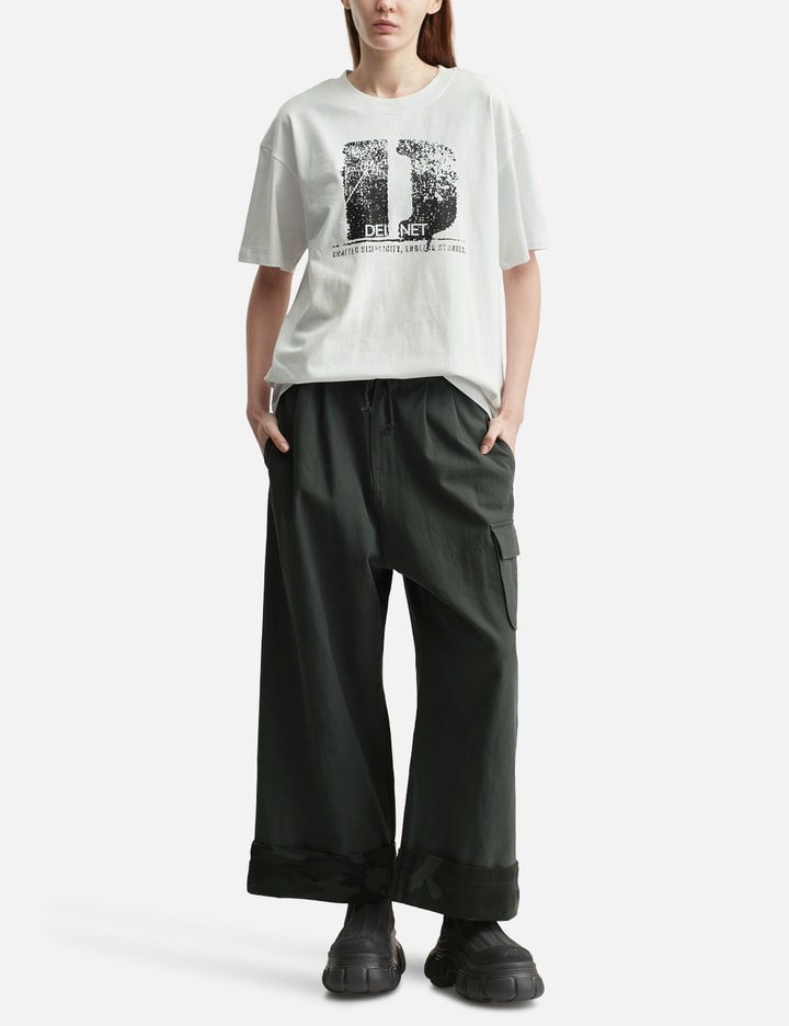 DEINET Roll Up Cargo Banding Pants Charcoal
