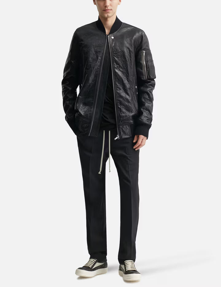 Drawstring Slim Long In Paper Wool