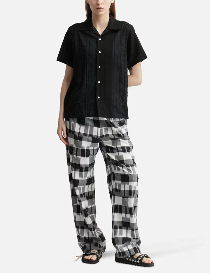 Ikat Check Easy Pants
