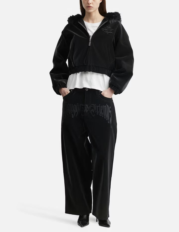 "Stephen" Black Baggy Pants