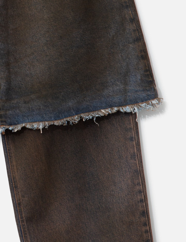 Overlayed Denim Trousers