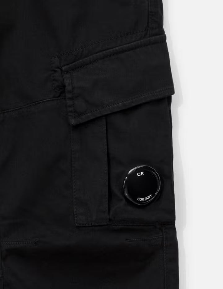 Stretch Sateen Cargo Lens Pants