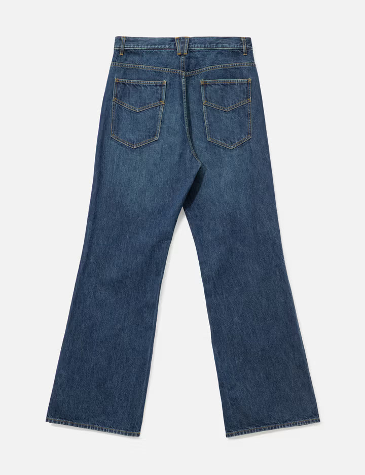 Papillon Embroidery Boot-Cut Jean - 12oz Denim