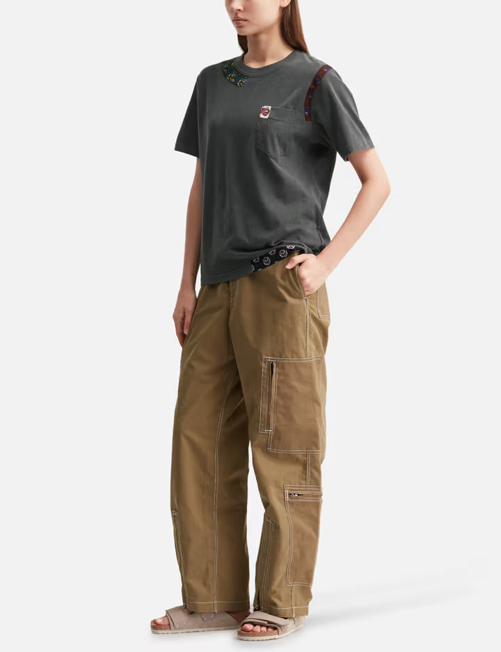 Patchwork Garment Dyed Tee Shirt