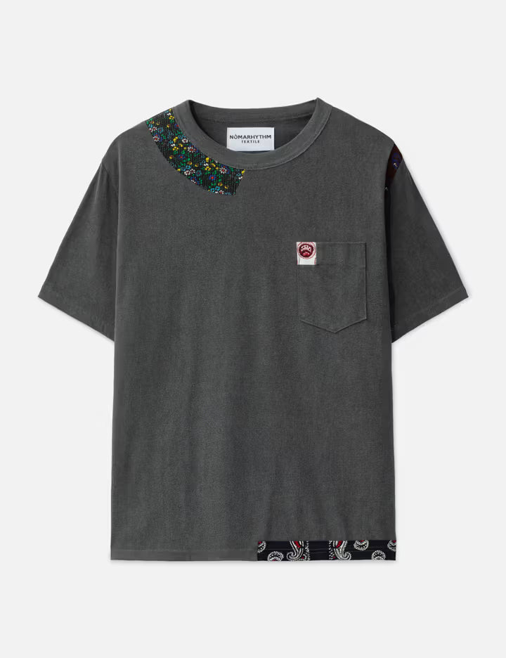 Patchwork Garment Dyed Tee Shirt