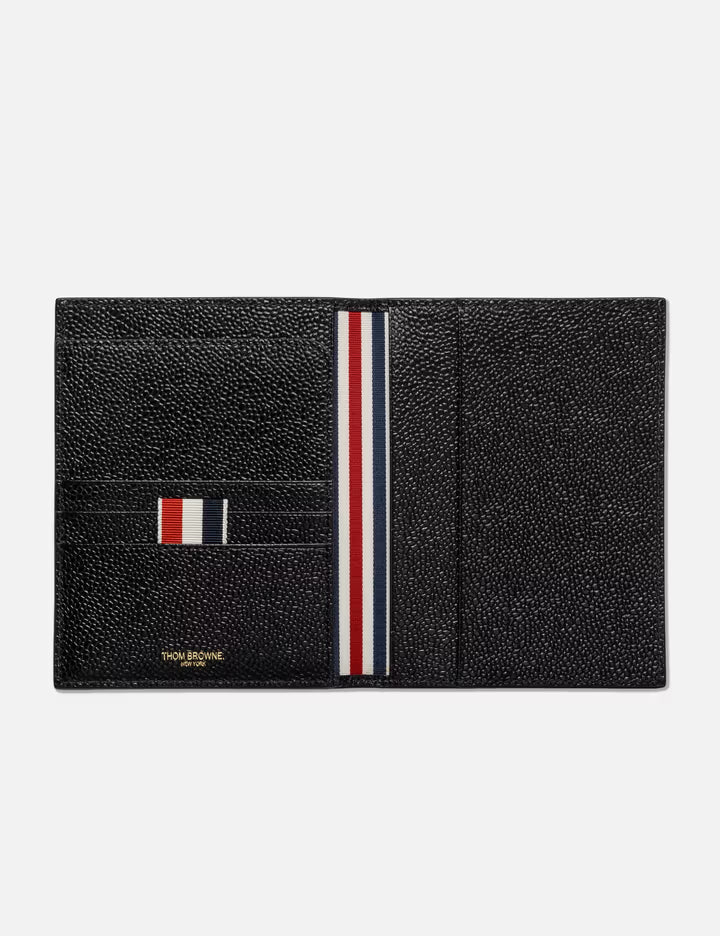 Pebble Grain Leather Passport Holder