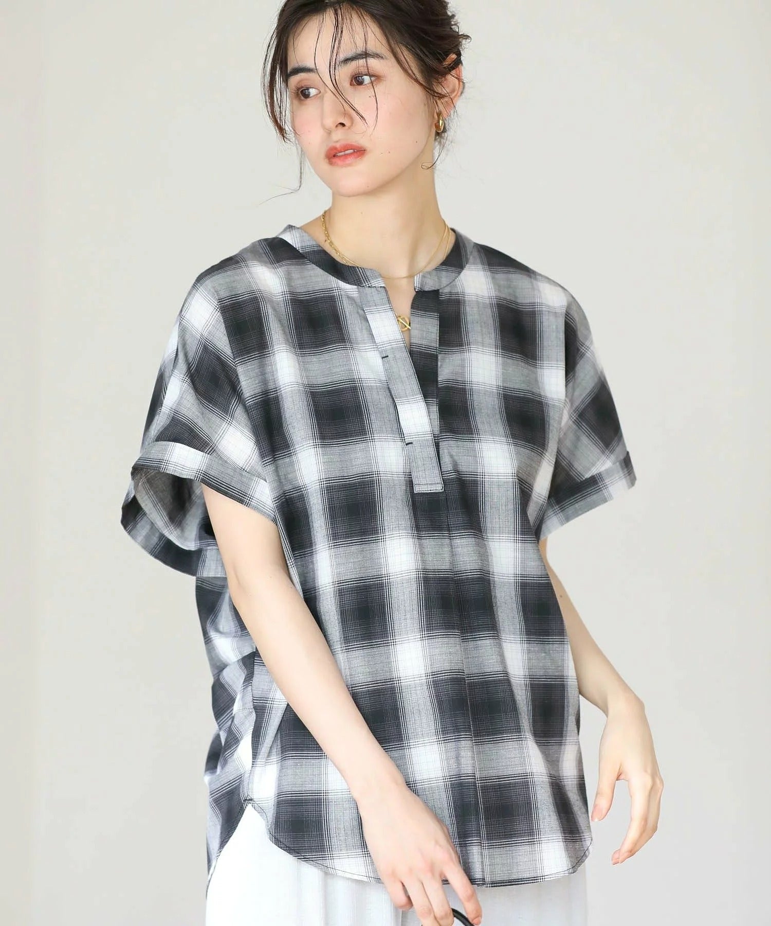Emiko French Sleeve Skipper Shirt