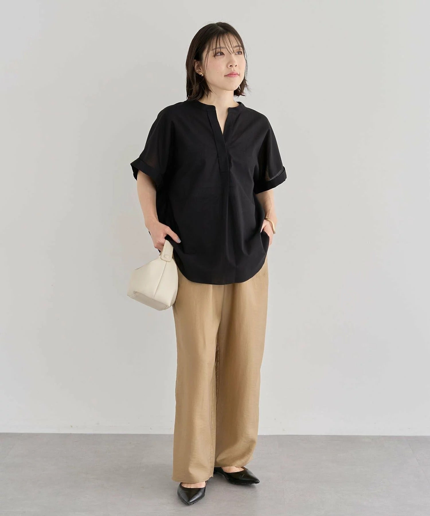 Emiko French Sleeve Skipper Shirt