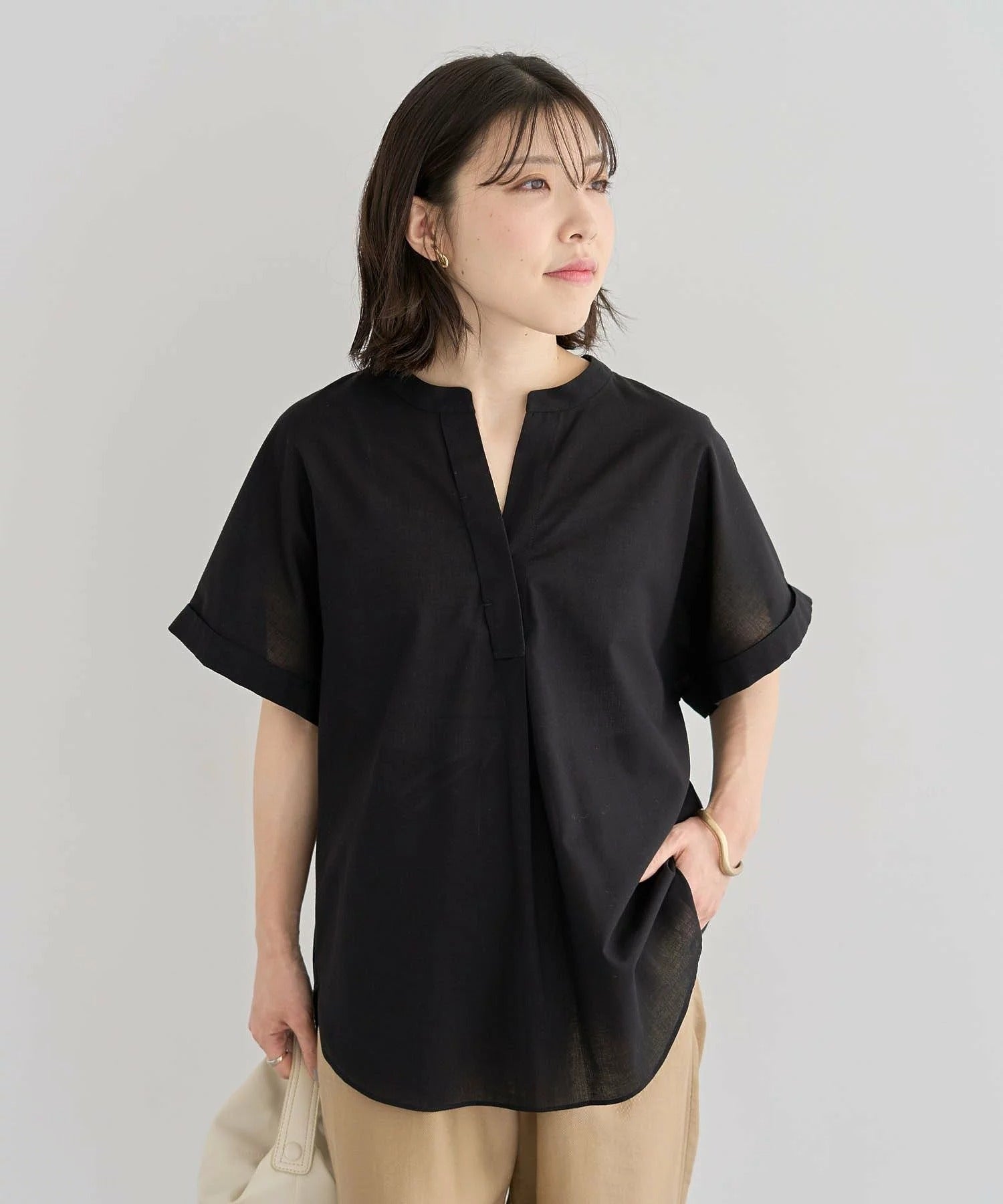 Emiko French Sleeve Skipper Shirt