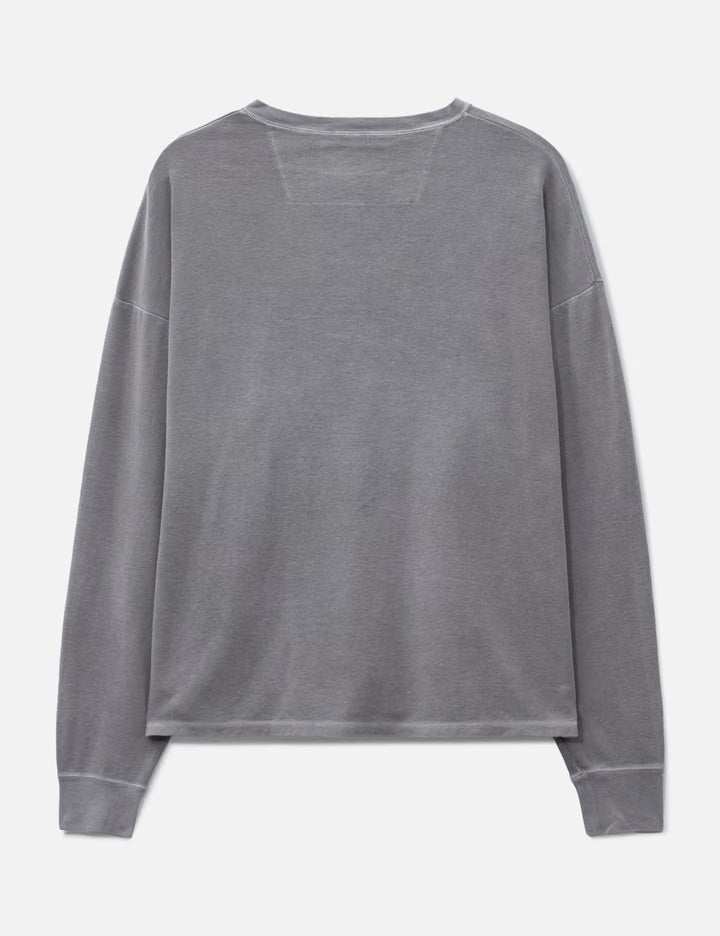 Pigment Thermal Henley Neck Long Sleeve T-Shirt