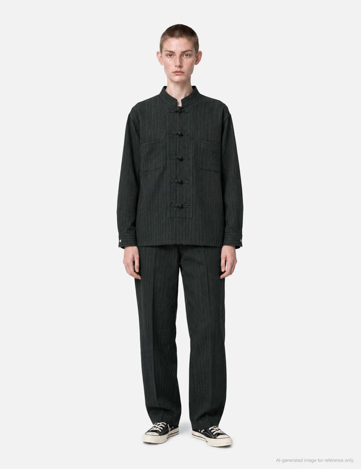 Pinstripe Double Button Shirt