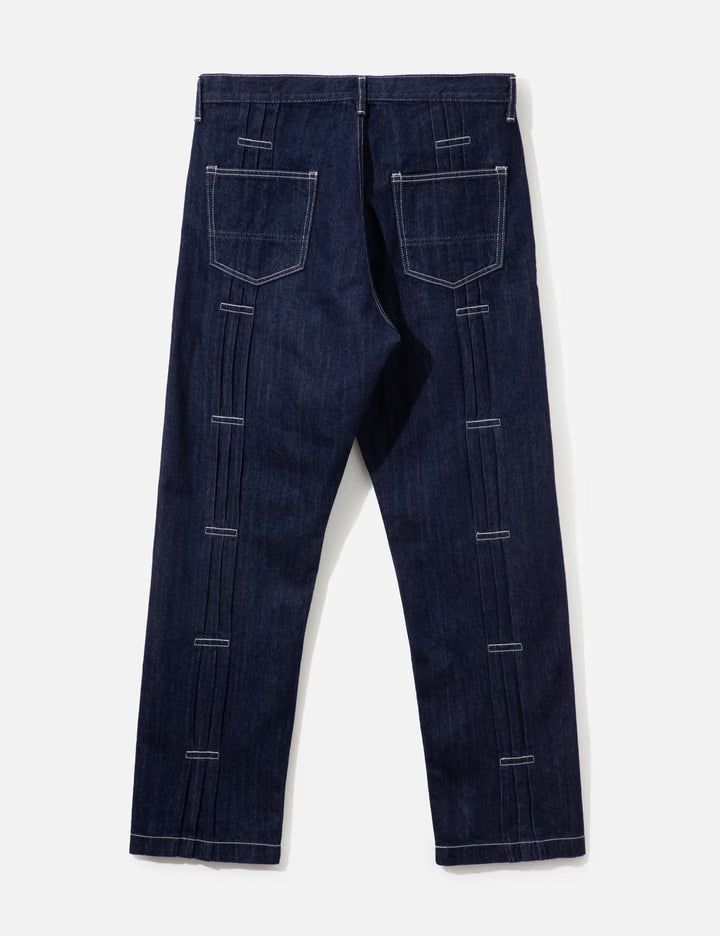Pleats Denim Pants Rinse