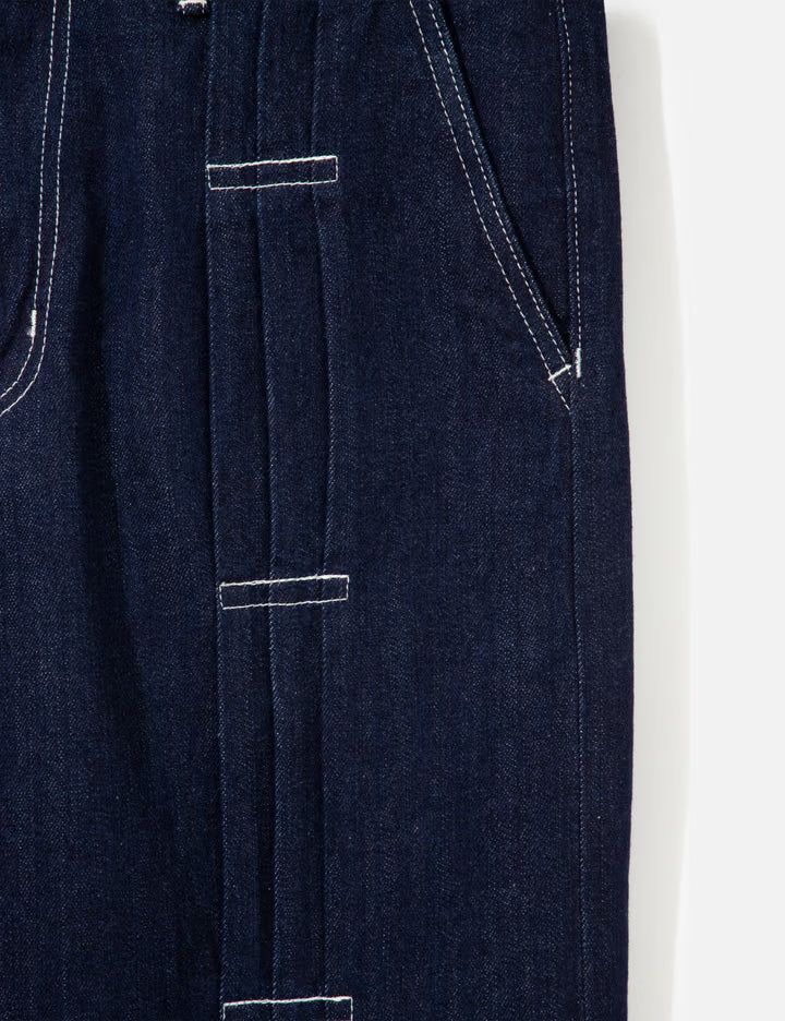 Pleats Denim Pants Rinse