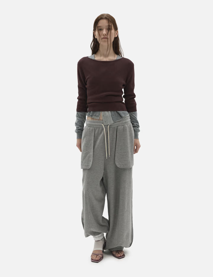 Pocket Detail Jersey Pants