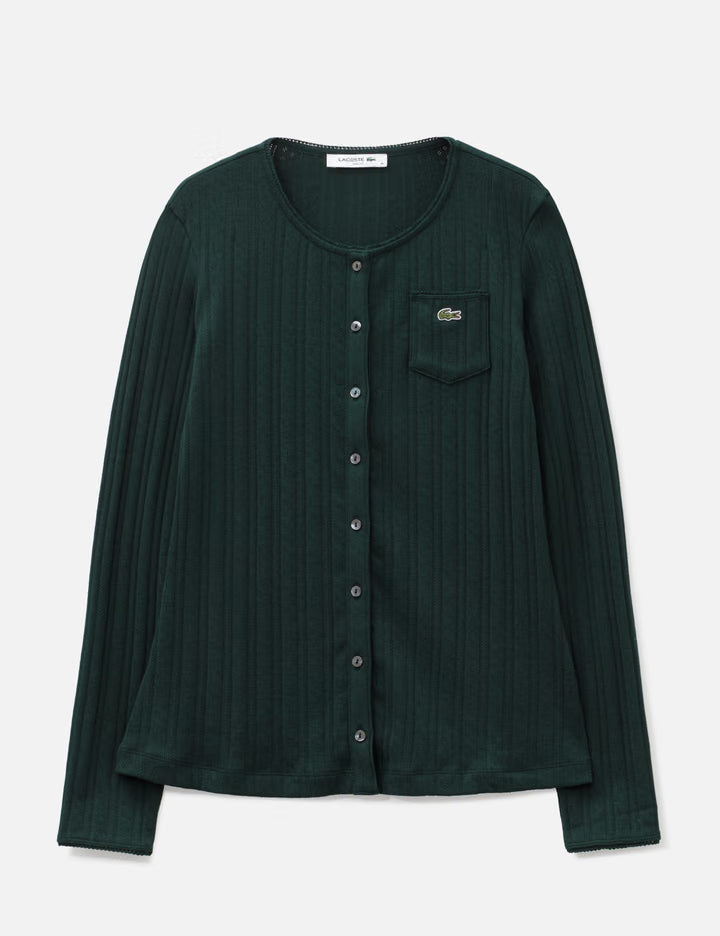 Pointelle Long Sleeved T-Shirt