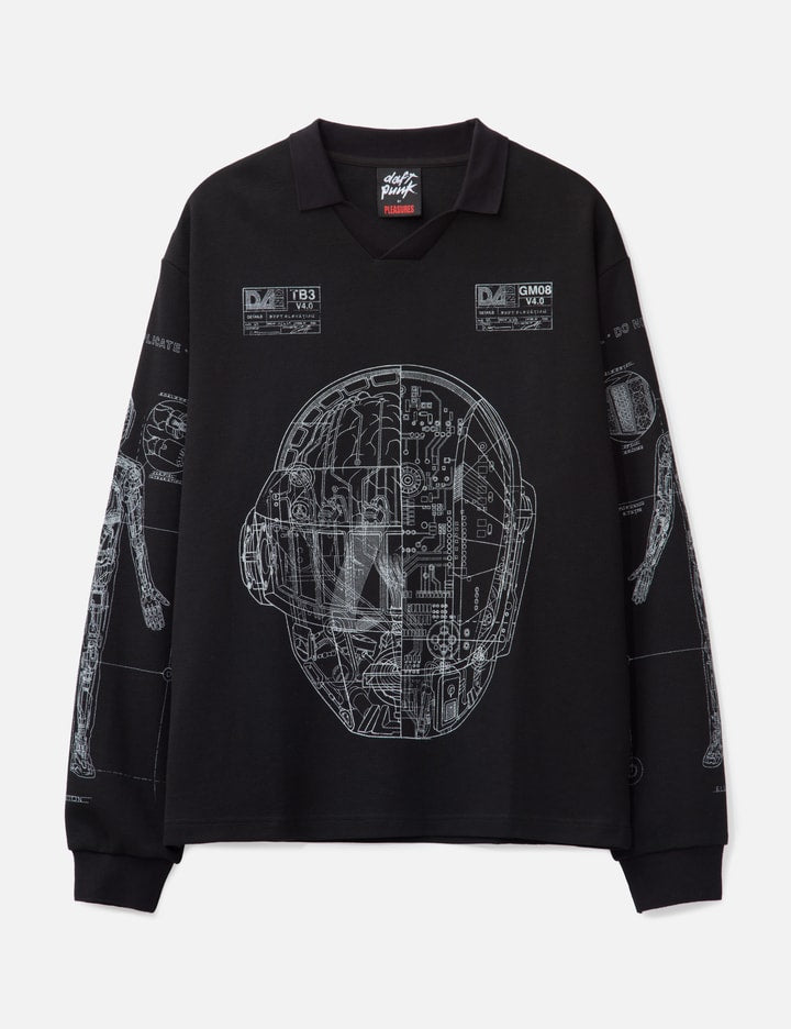 Pleasures x Daft Punk Schematic Long Sleeve Polo