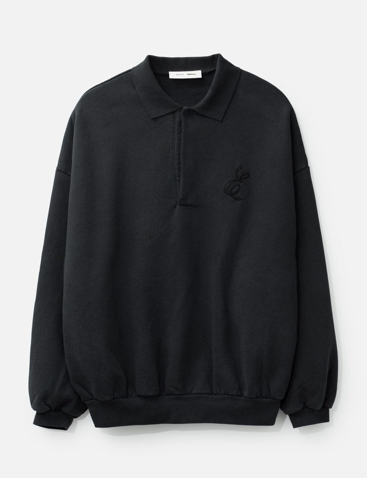 Embroidered Classic Polo Sweatshirt