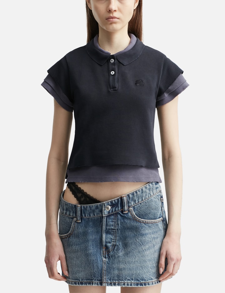 Layered Shrunken Polo