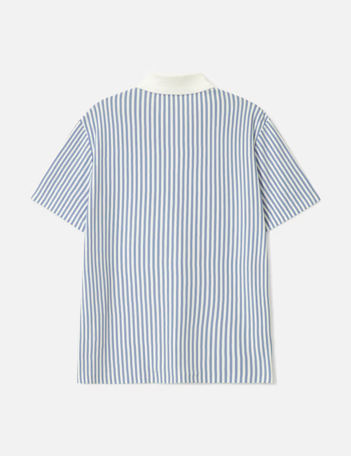 Men's Thermo-Regulating Striped Golf Polo