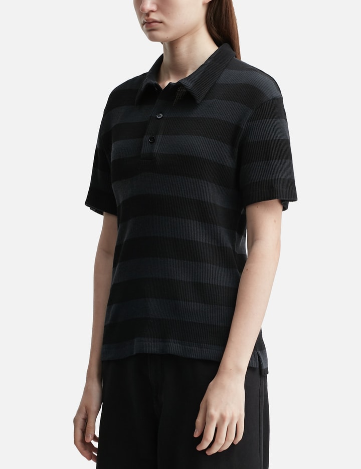 Ribbed Polo Top